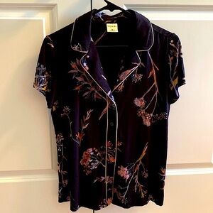 NWOT Soma cool nights short sleeve notch collar Sz M